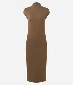Vestido Midi em Ponto Roma