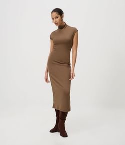 Vestido Midi em Ponto Roma