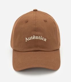 Boné em Sarja com Lettering Bordado Autêntica Curve & Plus Size