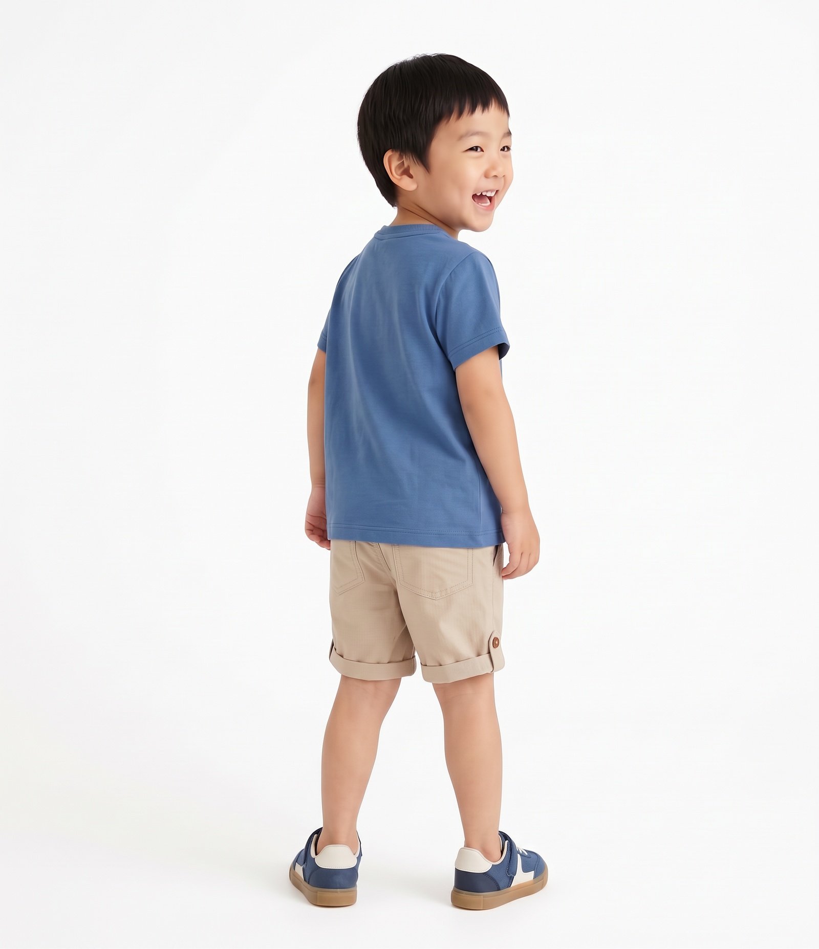Camiseta Infantil Texturizada com Estampa Mickey e Pluto - Tam 2 a 6 anos Azul 3