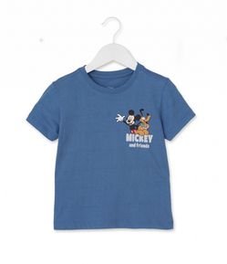 Camiseta Infantil Estampa Mickey e Pluto - Tam 2 a 6 anos