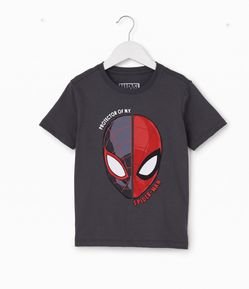 Camiseta Infantil em Algodão Spider Man - tam 4 a 12 Anos