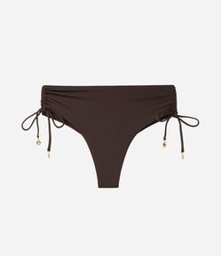 Biquíni Calcinha Hot Pants com Franzido e Amarrações Laterais