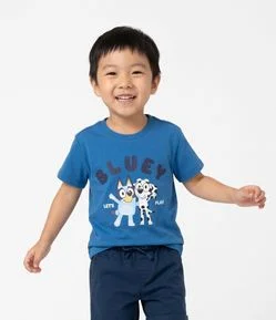 Camiseta Infantil em Algodão Estampa Bluey - Tam 2 a 6 anos