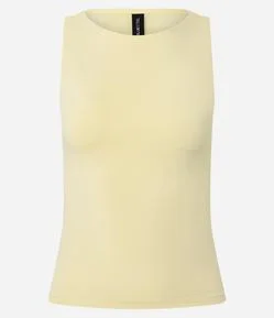 Blusa em Poliamida com Gola Redonda
