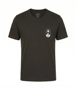 Camiseta Regular em Algodão com Lettering Sun and Sea