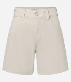 Short Jeans Clássico com Cintura Média