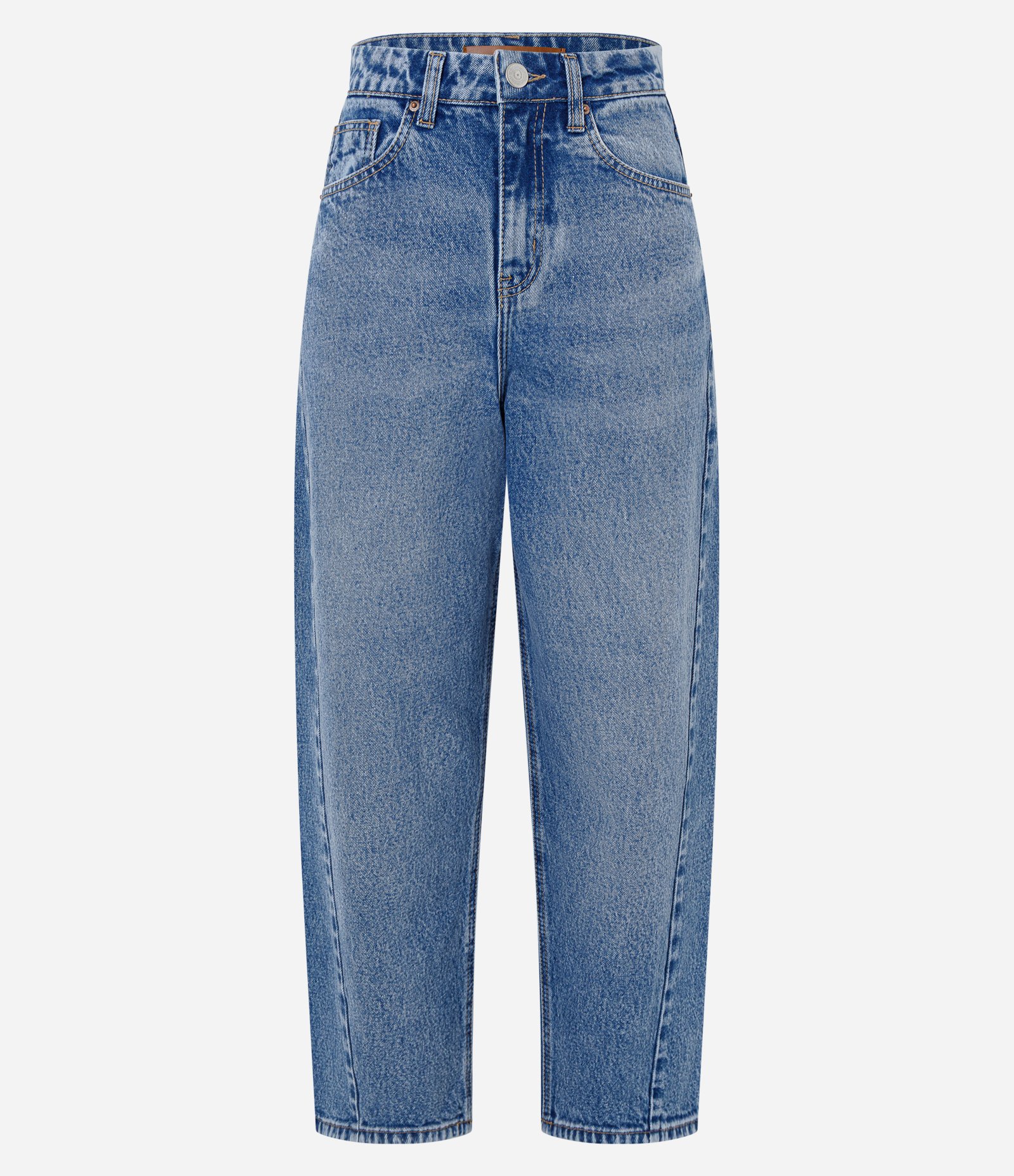 Calça Carrot em Jeans Premium Azul Médio 1
