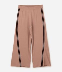 Calça Pantalona Esportiva com Tecnologia Dry e Frisos Curve & Plus Size