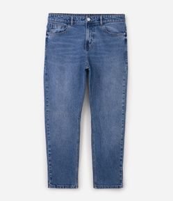 Calça Tapered Jeans com Lavagem Tradicional