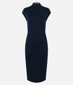 Vestido Midi em Ponto Roma