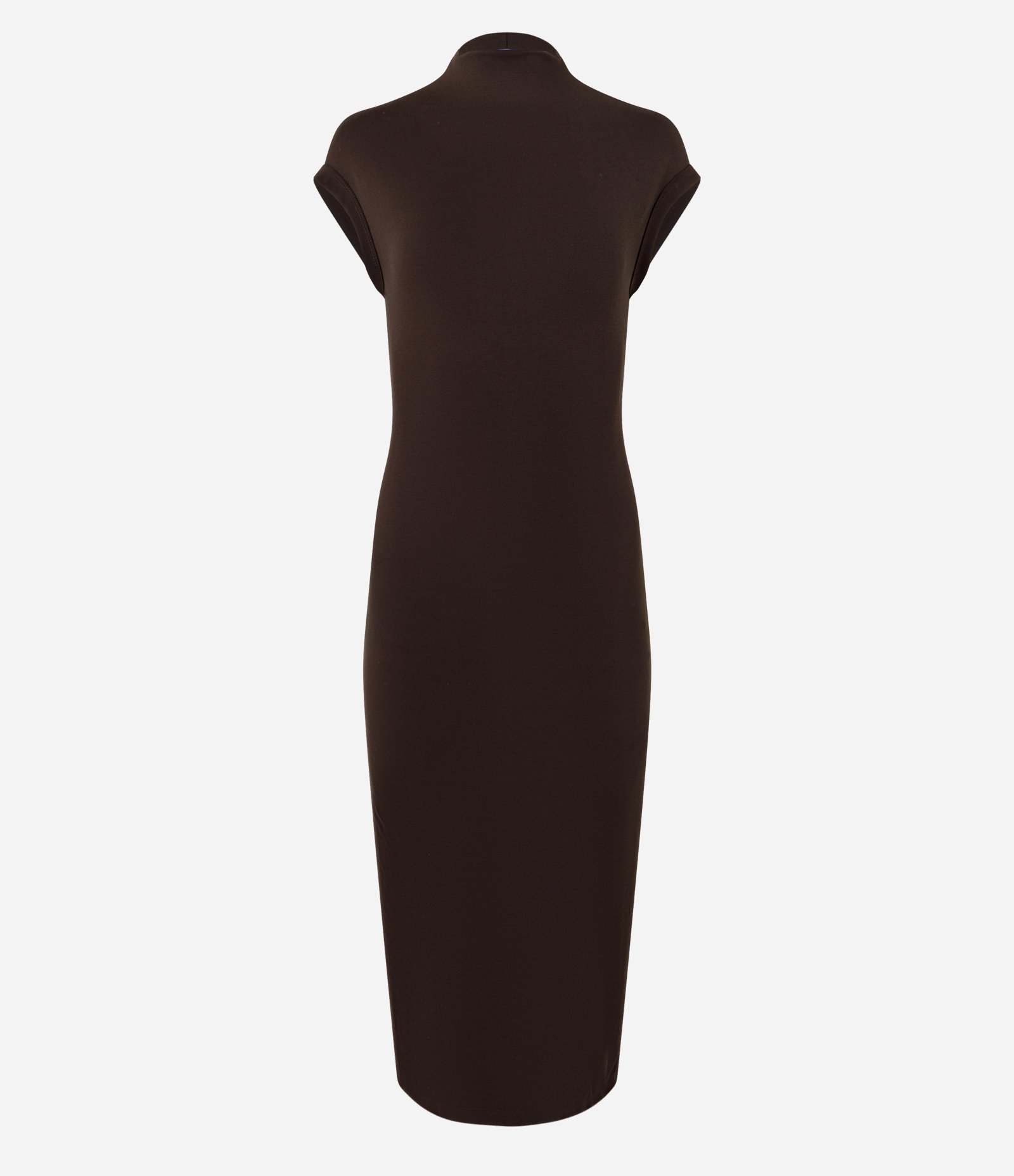 Vestido Midi em Ponto Roma Marrom 1