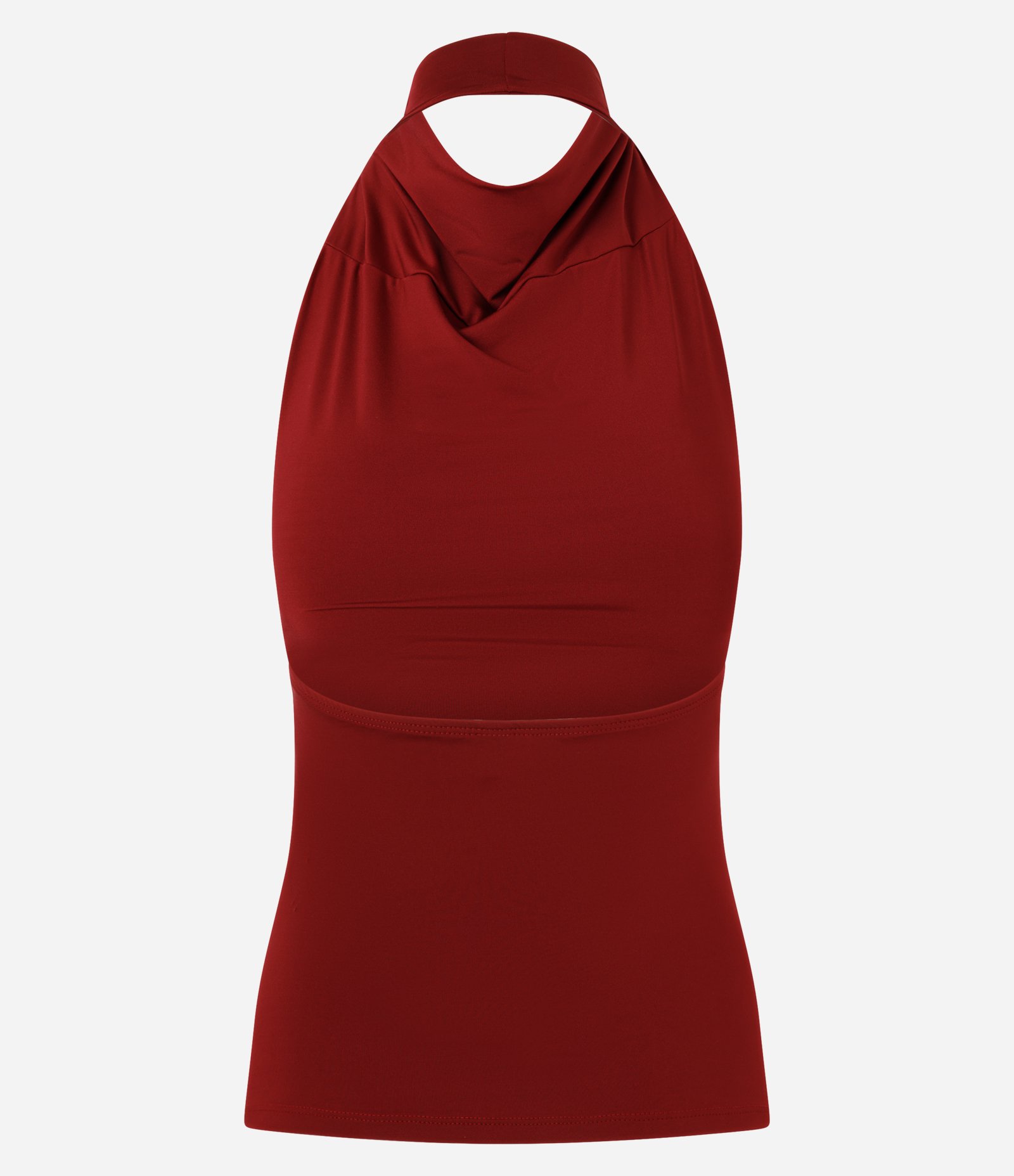 Blusa Frente Única em Microfibra Vermelho 2