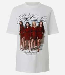 Camiseta em Algodão com Estampa Pretty Little Liars