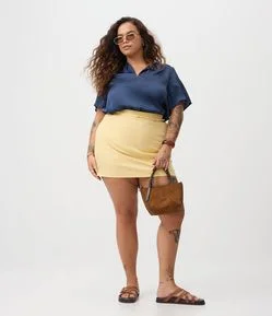 Short Saia Alfaiatado Curve & Plus Size