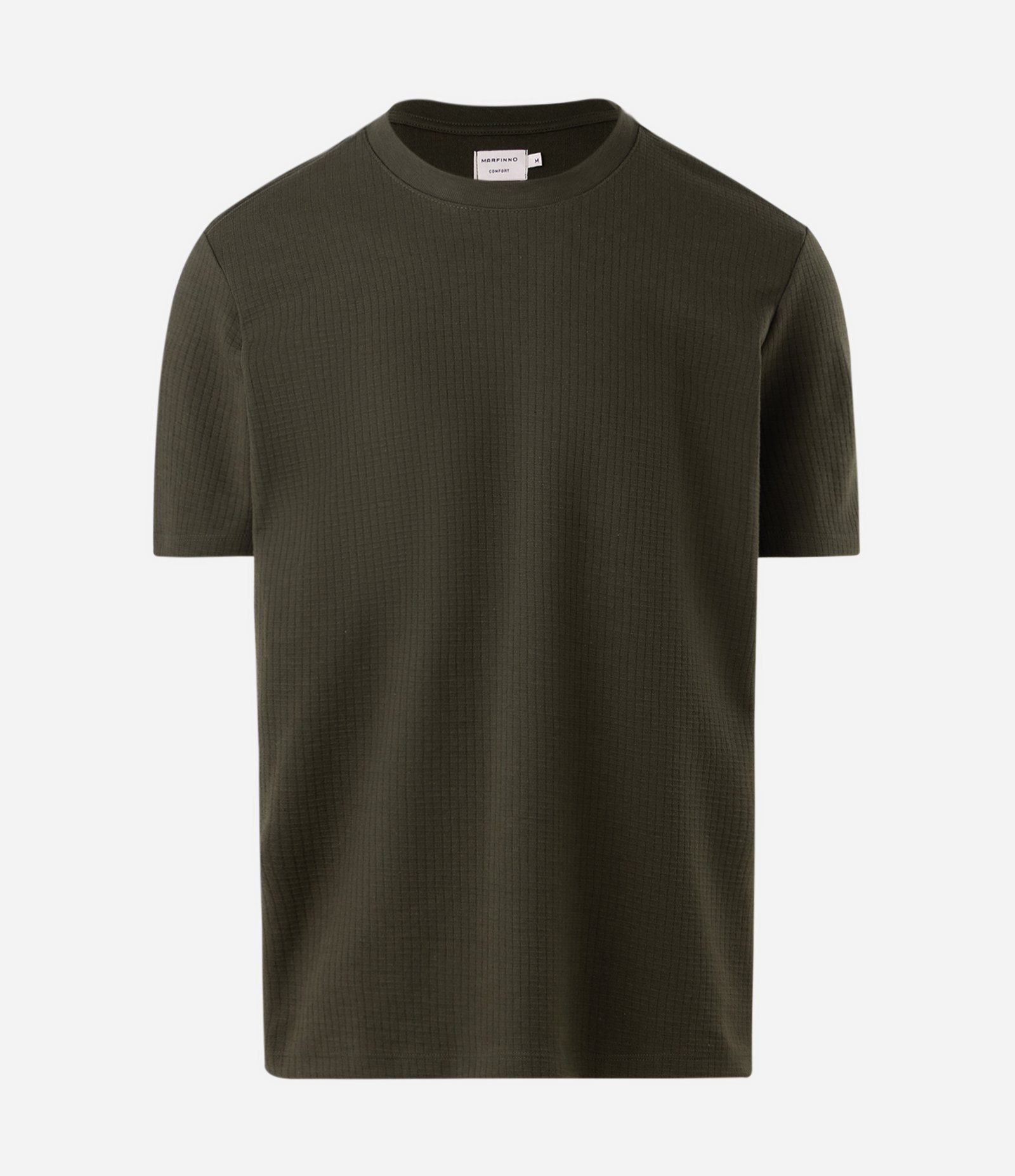 Camiseta Boxy com Textura Canelada Verde 5