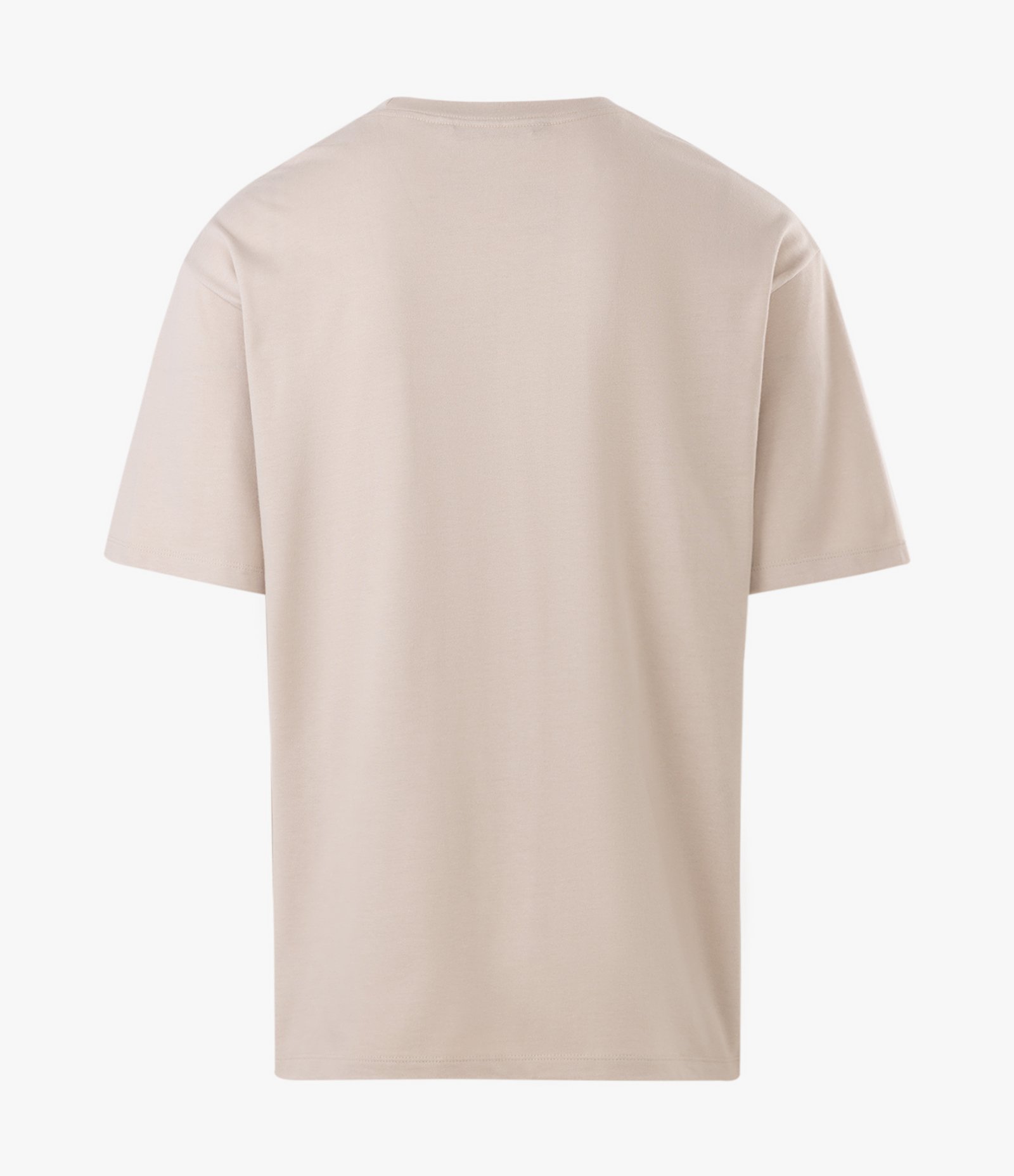 Camiseta Boxy em Algodão com Arte de Claude Monet Estampada Bege 6