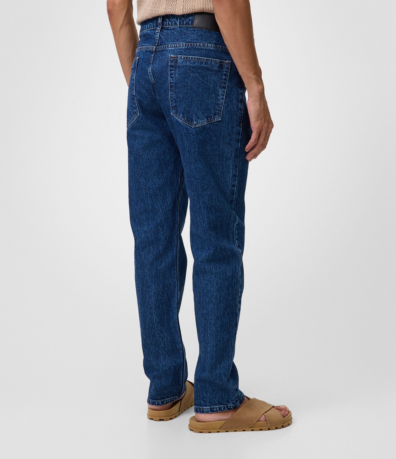 Calça Slim em Jeans Azul 3