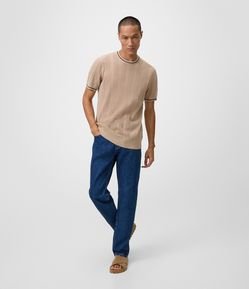 Calça Slim em Jeans