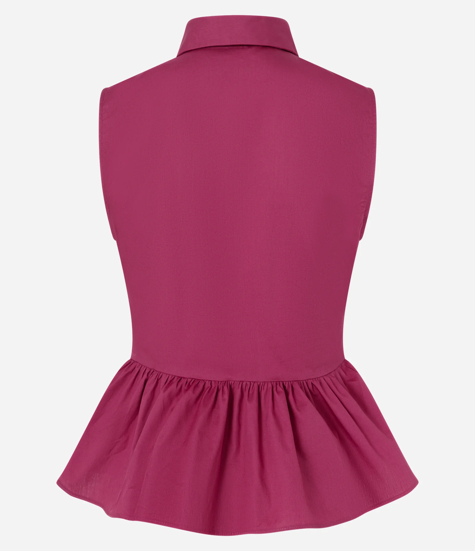Camisa Peplum em Tricoline com Amarração Frontal em Laço Rosa 6