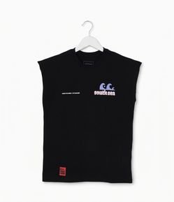 Regata Infantil com Estampa e Lettering South Sea - Tam 5 a 16 anos