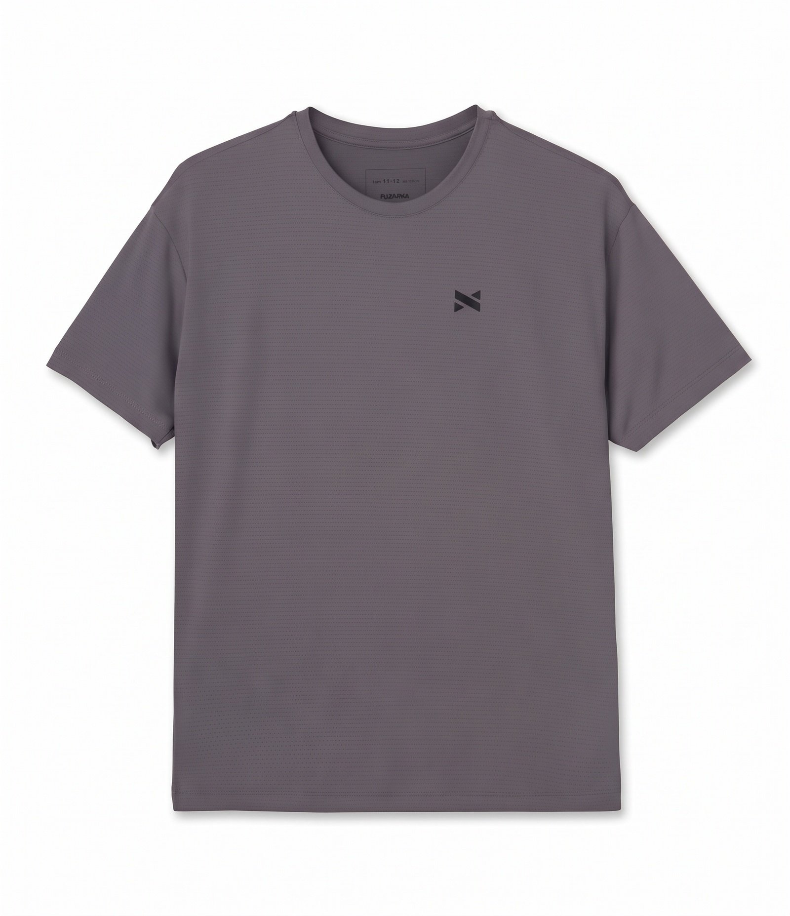 Camiseta Infantil Esportiva com Proteção UV e Tecnologia Dry - Tam 5 a 14 Anos Cinza 4