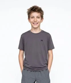 Camiseta Infantil Esportiva com Proteção UV e Tecnologia Dry - Tam 5 a 14 Anos