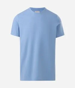 Camiseta Regular em Algodão com Textura
