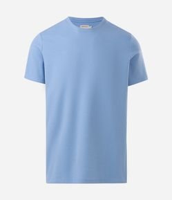 Camiseta Regular em Algodão com Textura