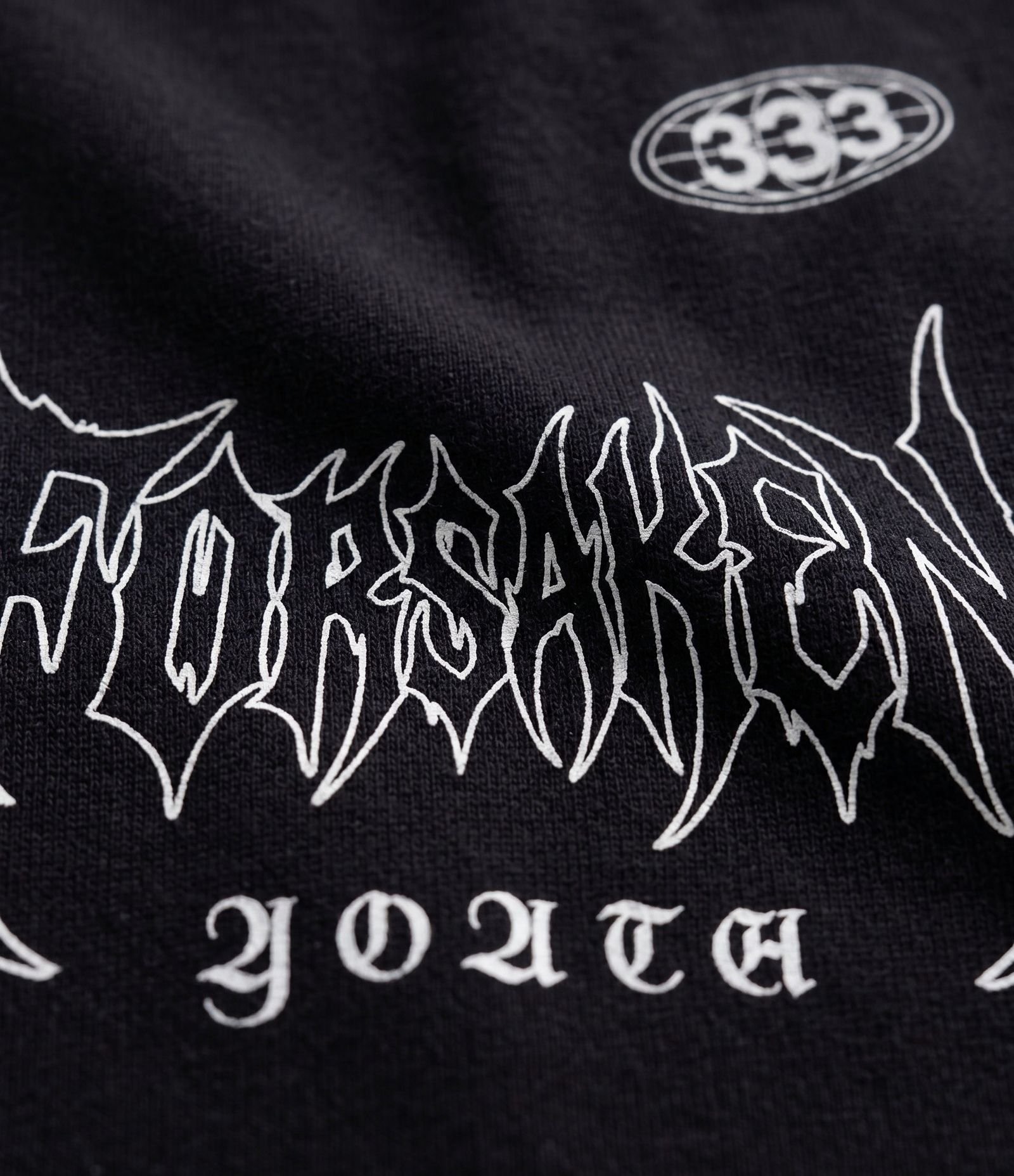 Camiseta Boxy em Algodão com Lettering Forsaken Youth Preto 7