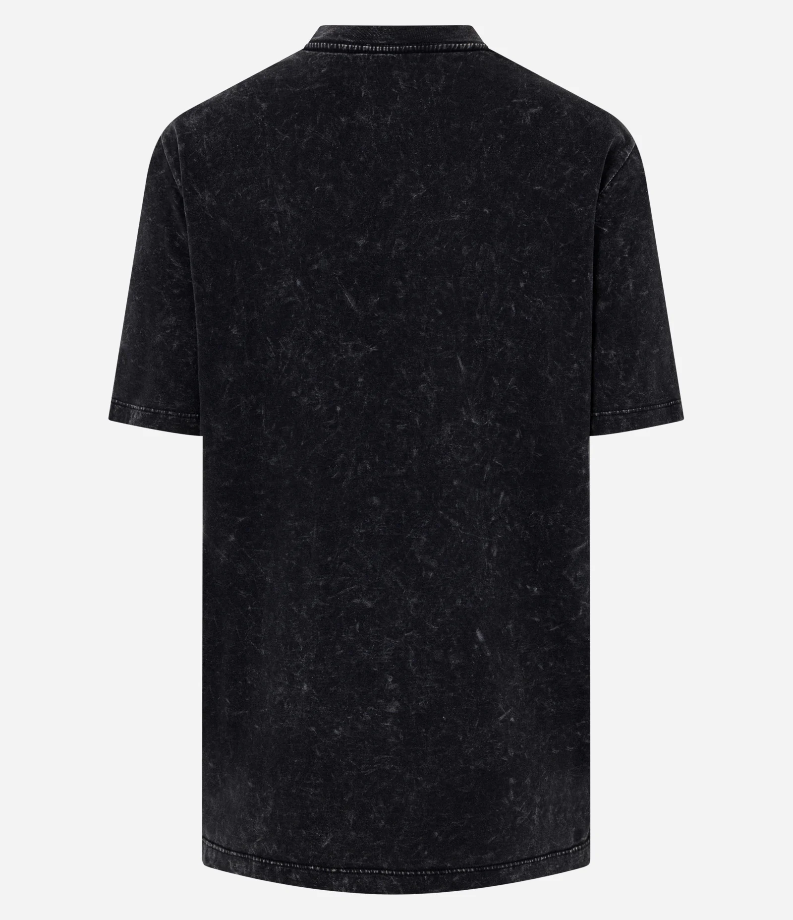 Camiseta em Algodão com Estampa Cruella e Efeito Marmorizado Preto 2