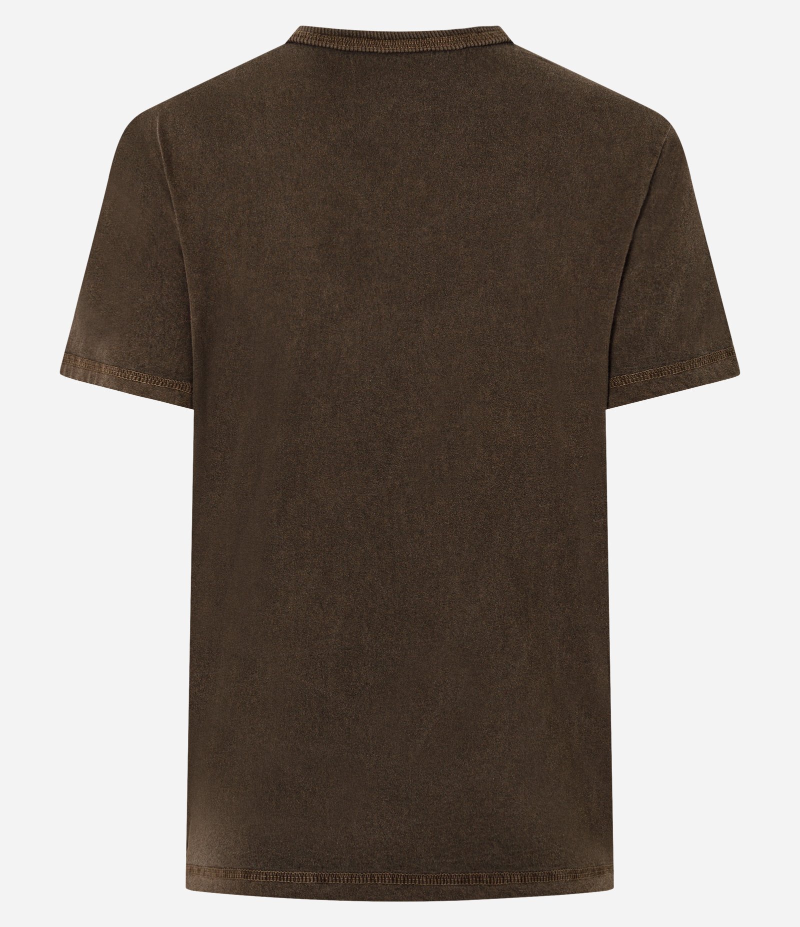 Camiseta em Algodão com Estampa Beira Tropical Marrom 2