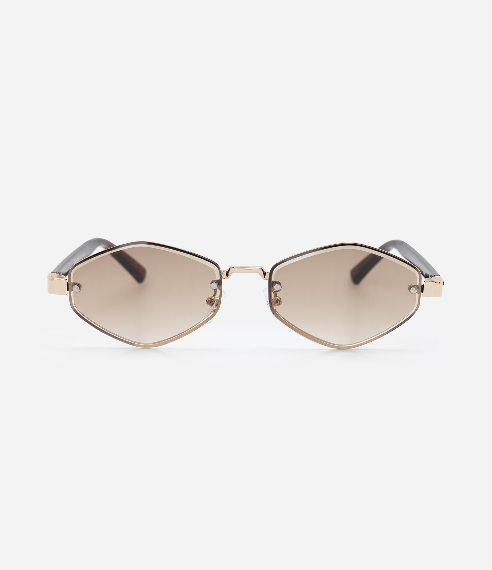 Óculos de Sol Geométrico com Lentes Degradê Marrom 2