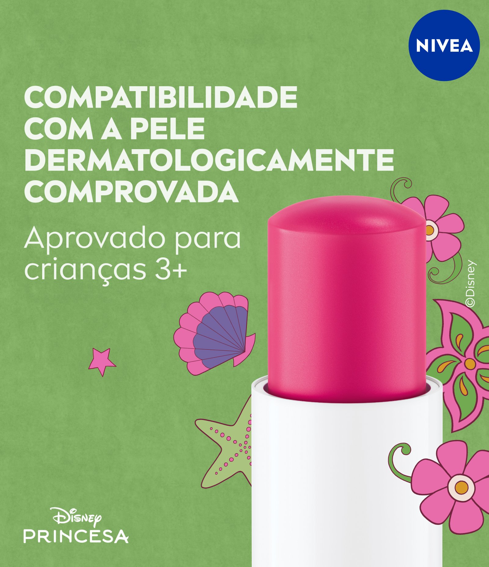 Hidratante Labial Melancia Brilhante Ed. Limitada Ariel Disney® Princesas Nivea 4,8g 8