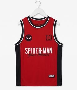 Regata Basquete Infantil Miles Morales em Microfibra - Tam 5 a 12 Anos