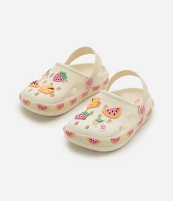 Sandália Infantil Babuche com Patches de Frutas - Tam 28 a 35