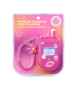 Espelho de Bolsa com Pulseira Alchemia