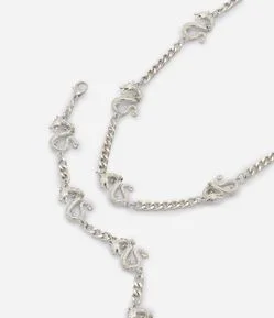 Kit Colar e Pulseira em Metal com Figura de Dragão