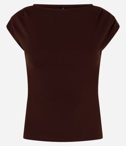 Blusa em Viscose com Pregas nos Ombros