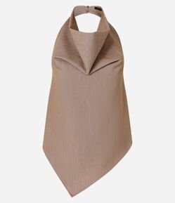 Blusa Frente Única com Decote Degagê