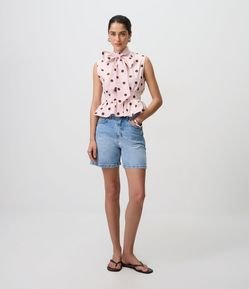 Short Midi em Jeans Premium