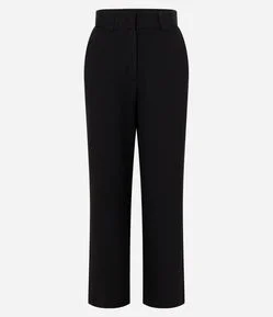 Calça Alfaiatada Wide com Passantes Largos