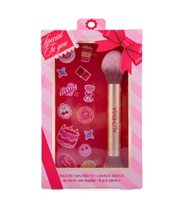 Pincel Duo Make Up + Cartela de Adesivos Special To You Alchemia