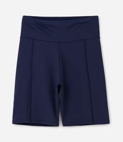Short Ciclista Esportivo em Poliamida com Cós Largo Curve & Plus Size