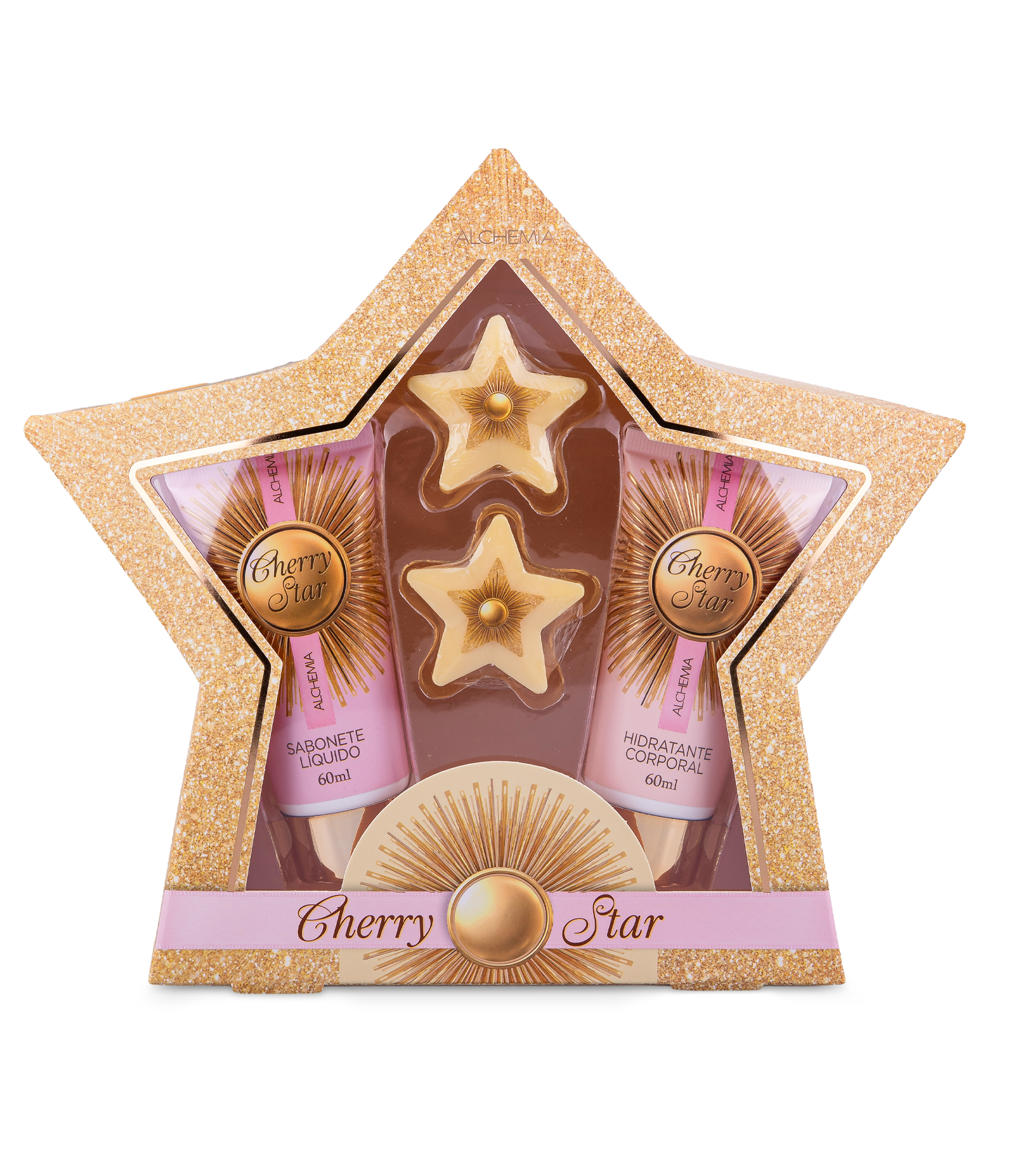 Kit Berry Velvet com Hidratante Corporal + Sabonete Liquido + 2 Sabonetes em Barra Alchemia KIT 1