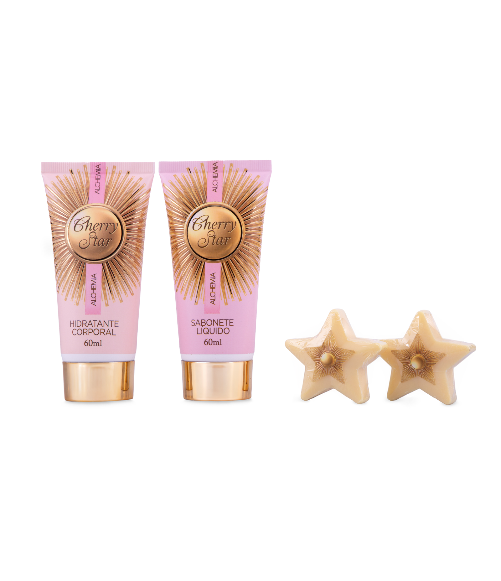 Kit Berry Velvet com Hidratante Corporal + Sabonete Liquido + 2 Sabonetes em Barra Alchemia KIT 2