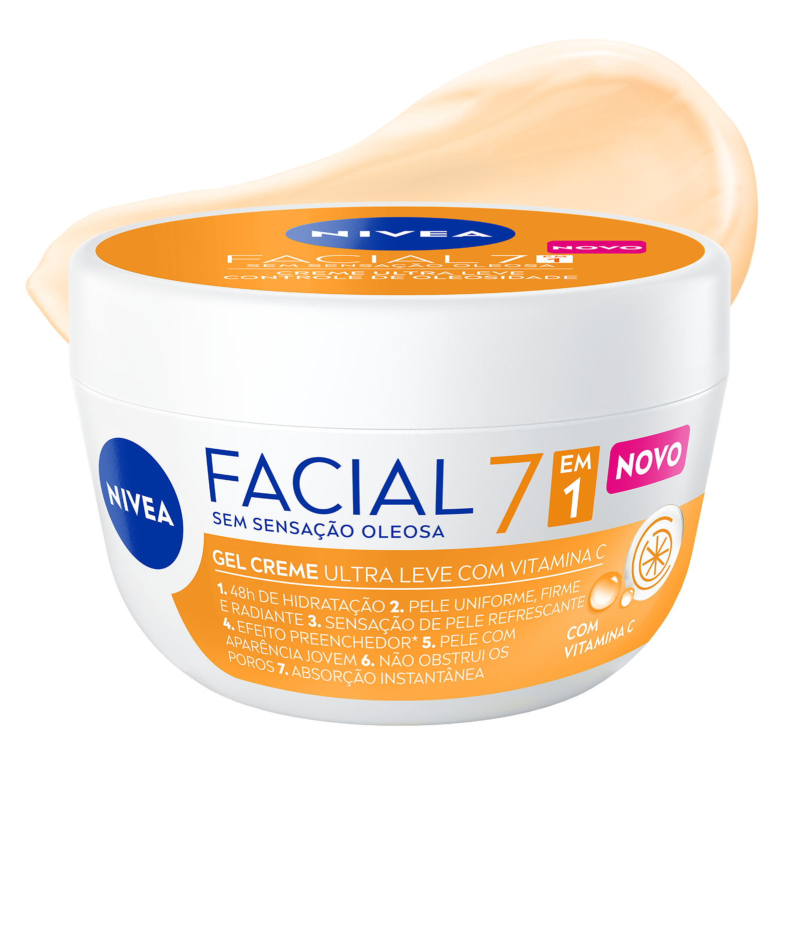 Creme Facial Ultra Leve Vitamina C 7 em 1 Nivea 100g 2