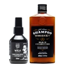 Qod Shampoo Whiskey + Pomada Capilar Liquida