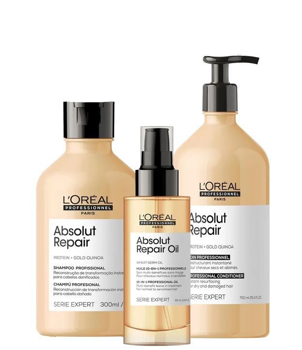 Kit Loreal Professionnel absolut Repair Gold Quinoa Shampoo