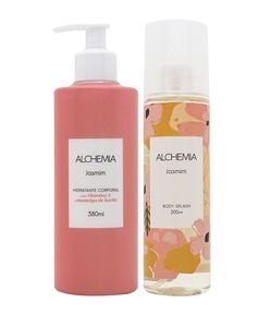 Kit Alchemia: Hidratante Corporal de Jasmim Alchemia 380ml + Body Splash de Jasmin Alchemia 200ml